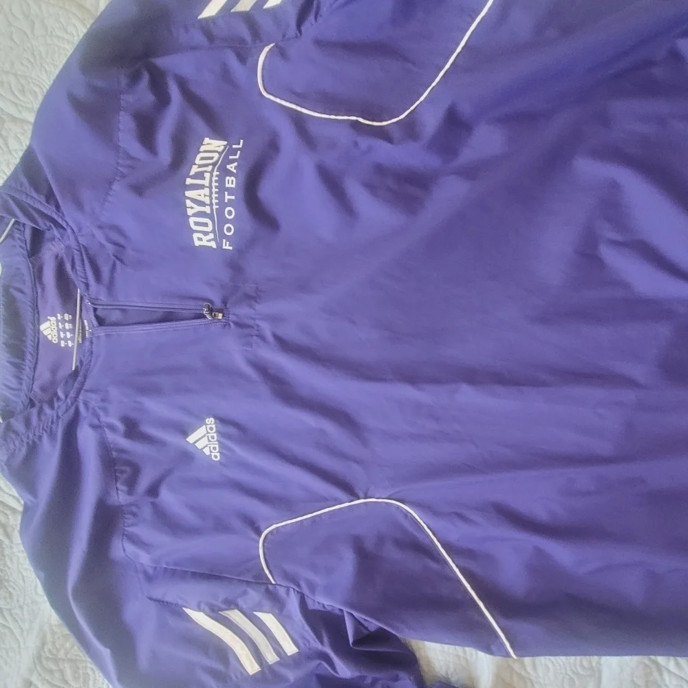 Adidas Men Purple Rain Jacket, Windbreaker